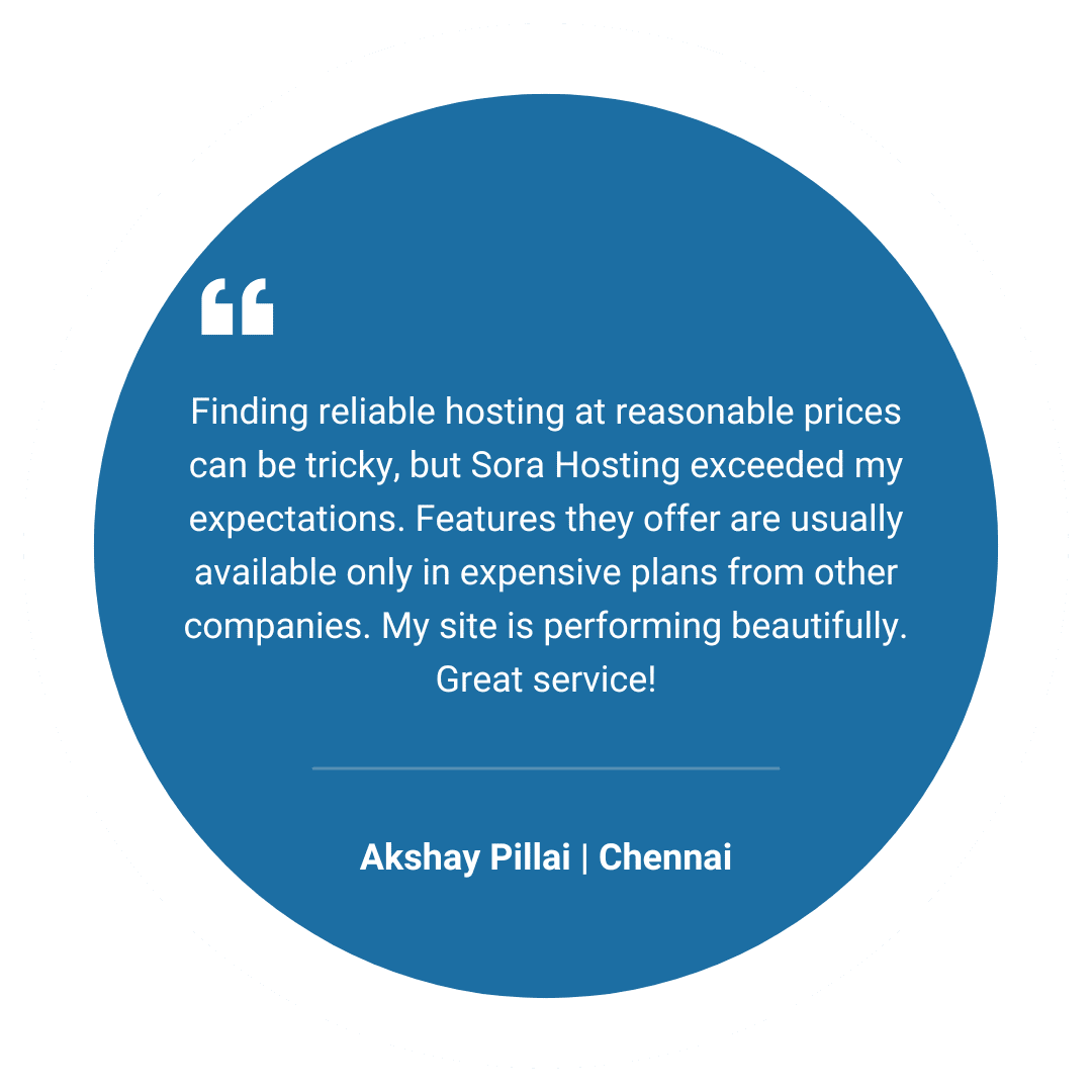 SORA HOSTING REVIEW 6